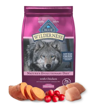 Blue Buffalo BLUE Wilderness Nature's Evolutionary Diet with Chicken for Small Breed Adult Dogs Dry Food