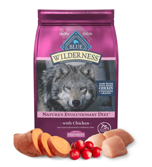 Blue Buffalo BLUE Wilderness Nature's Evolutionary Diet with Chicken for Small Breed Adult Dogs Dry Food