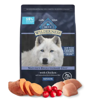 Blue Buffalo BLUE Wilderness Nature's Evolutionary Diet with Chicken for Senior Dry Food