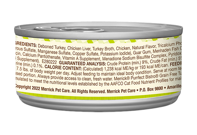 Purrfect Bistro Grain Free Turkey Pate Wet Cat Food