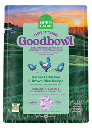 Goodbowl Harvest Chicken & Brown Rice Cat Food Recipe – Open Farm