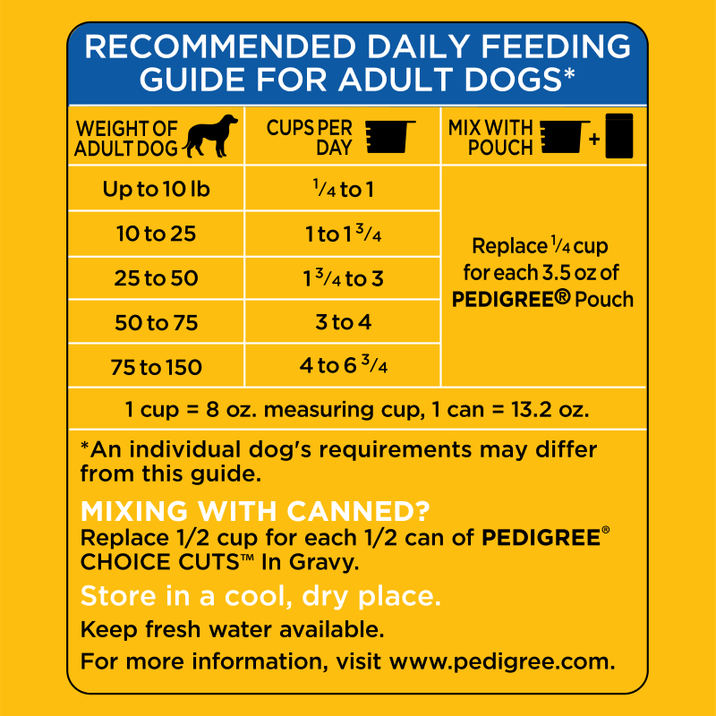 PEDIGREE- Dry Dog Food High Protein Chicken and Turkey Flavor
