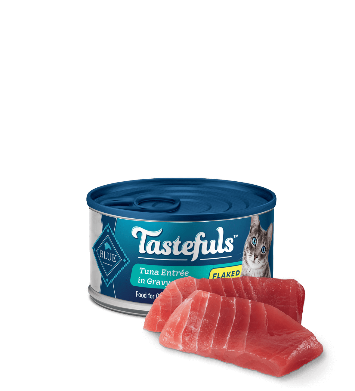 BLUE Tastefuls Adult Wet Cat Food - Flaked Tuna in Gravy