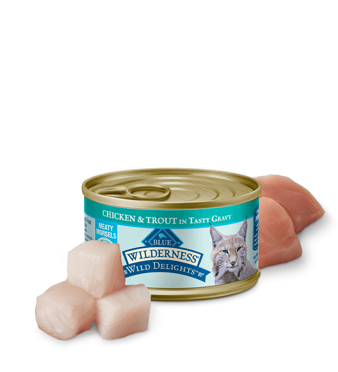 BLUE Wilderness Wild Delights Wet Cat Food - Chicken & Trout