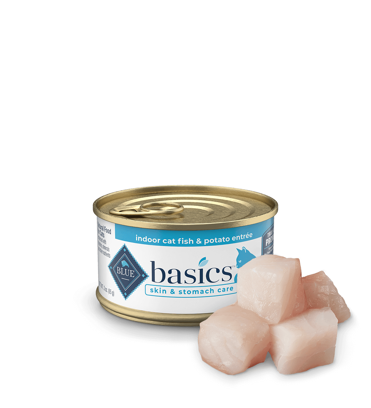 BLUE Basics Wet Cat Food Grain-Free (Indoor) - Fish & Potato
