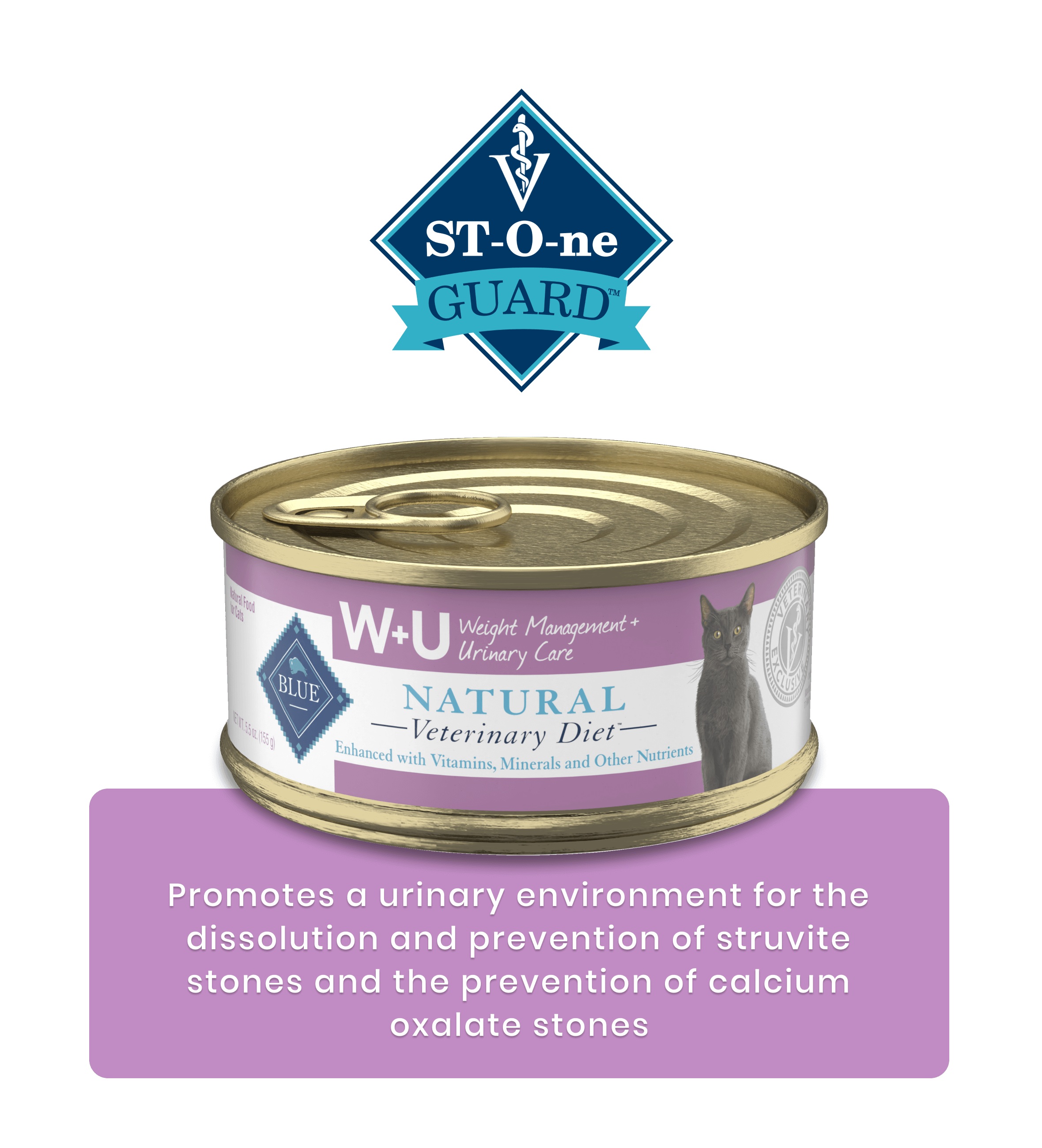 BLUE Natural Veterinary Diet - WU Weight Management & Urinary Care Wet Cat Food