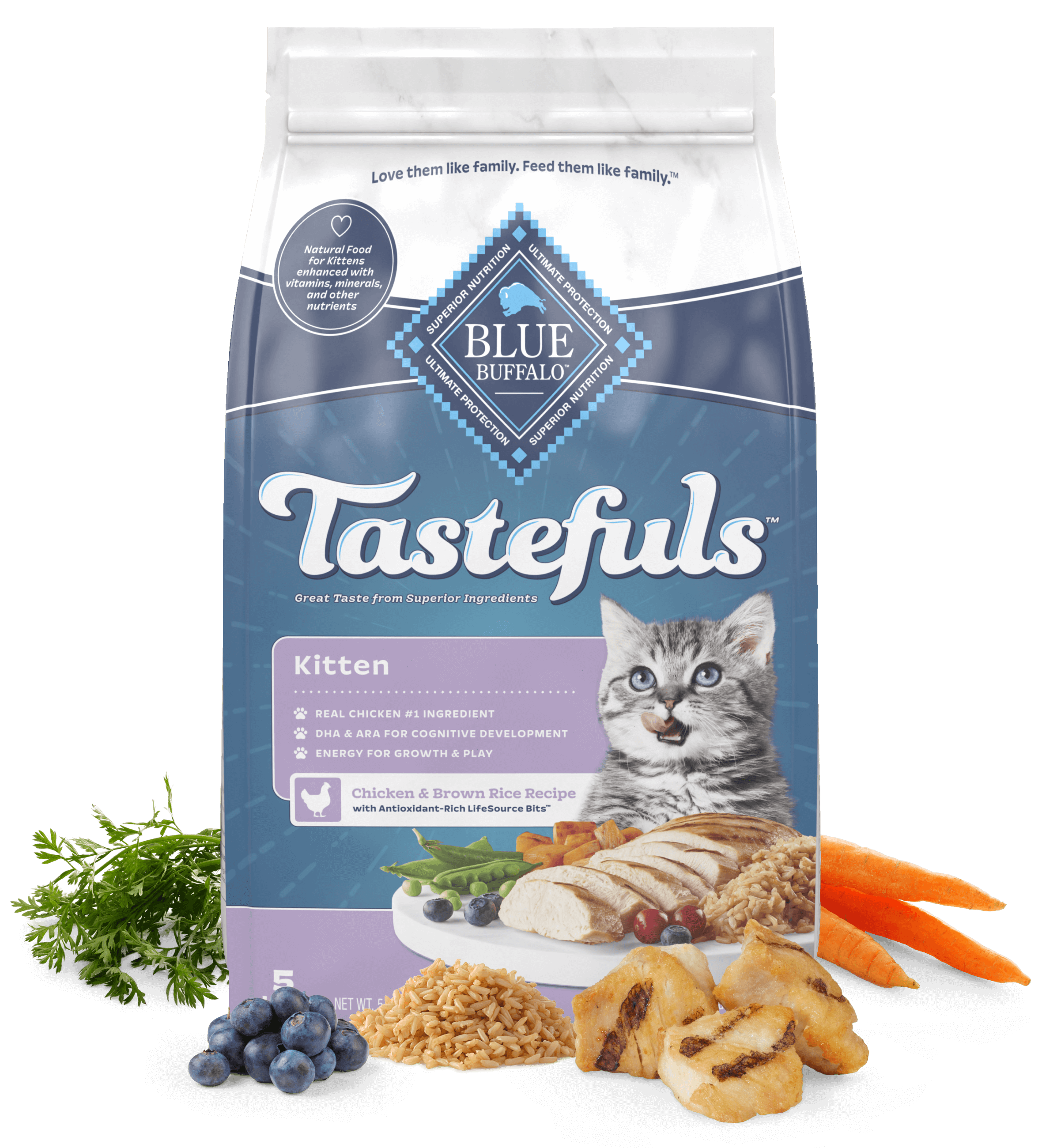BLUE Tastefuls Kitten Chicken & Brown Rice Recipe