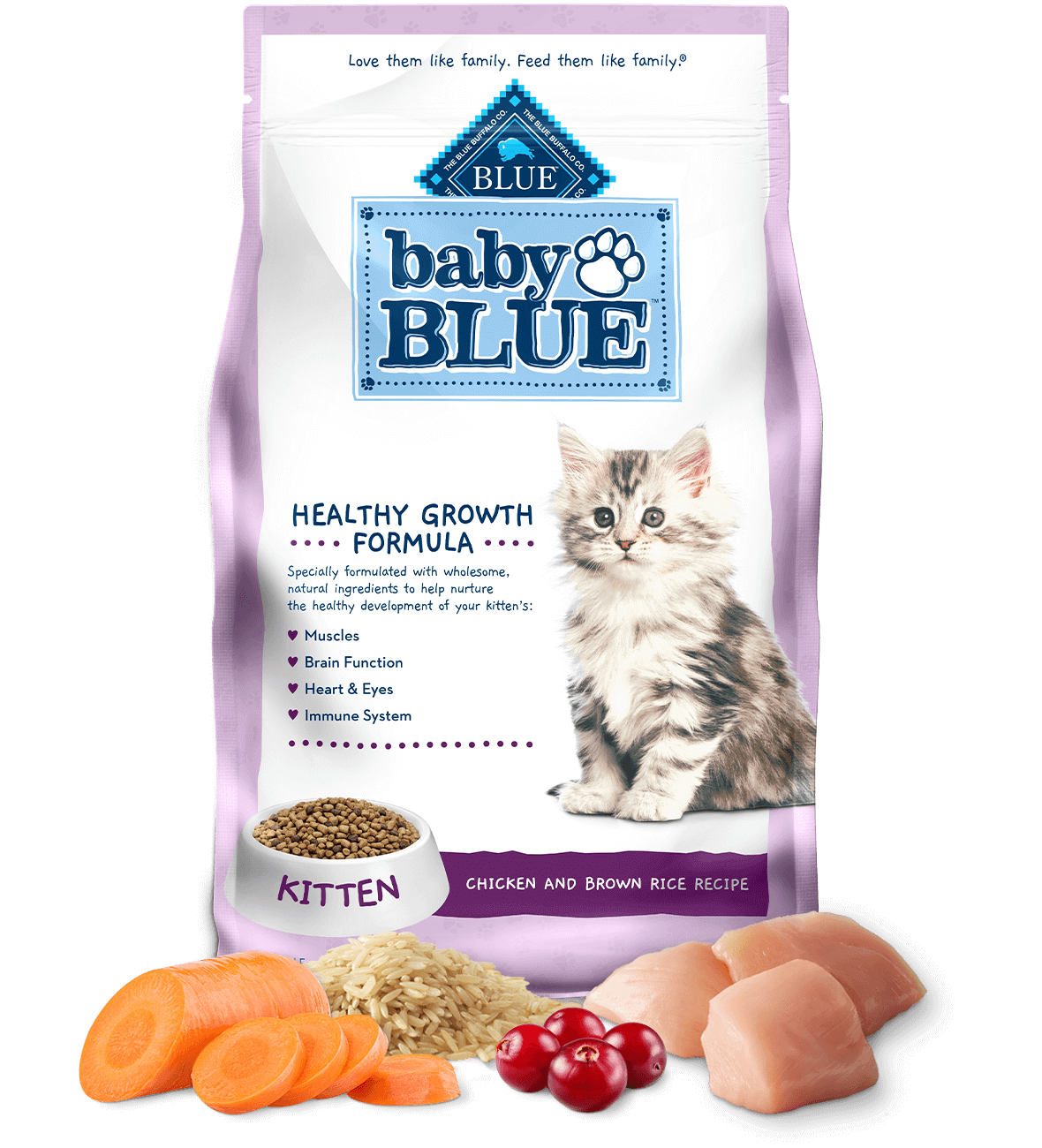 Baby BLUE Chicken & Brown Rice Kitten Food