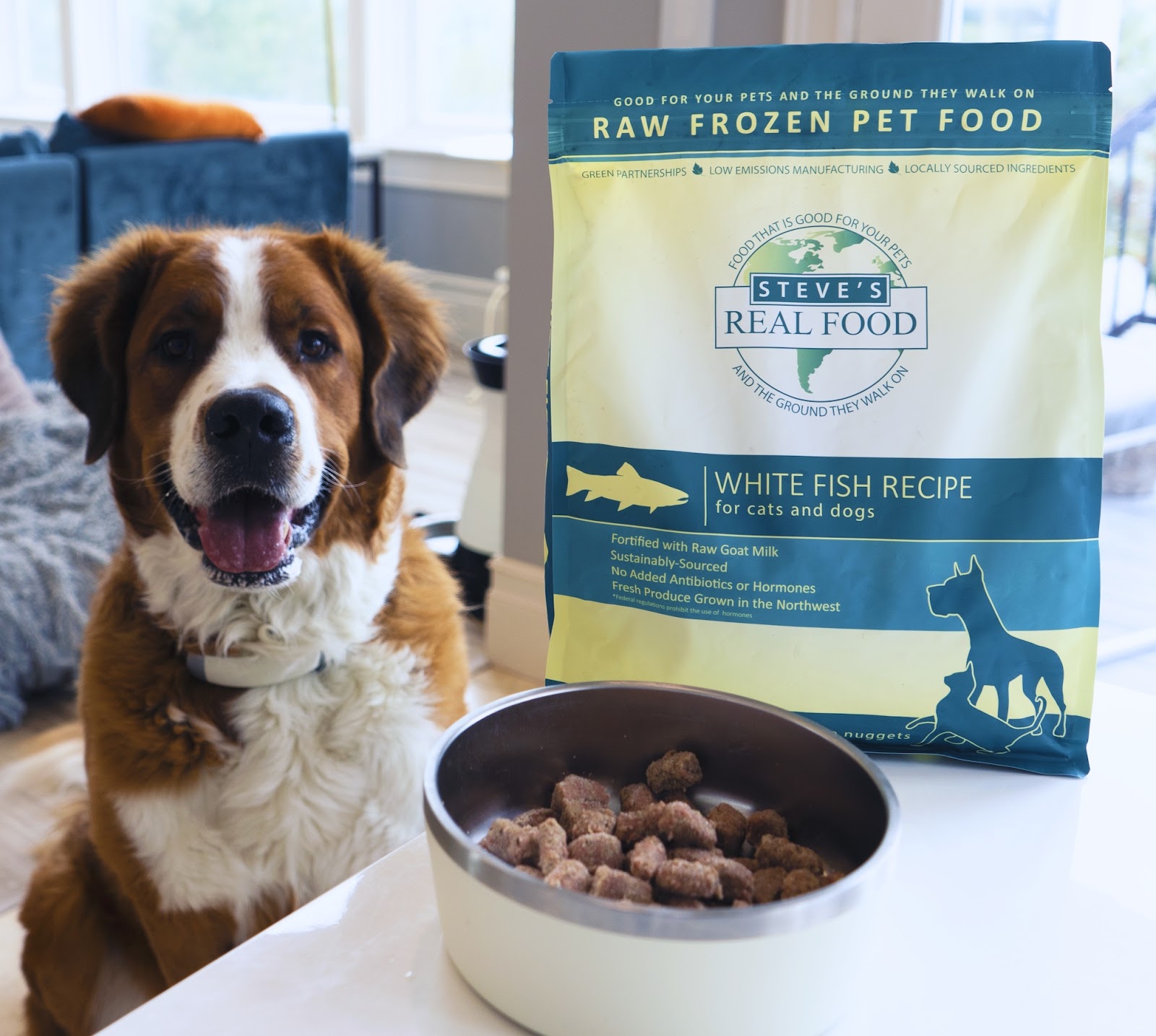 Frozen Raw Dog Food White Fish Recipe