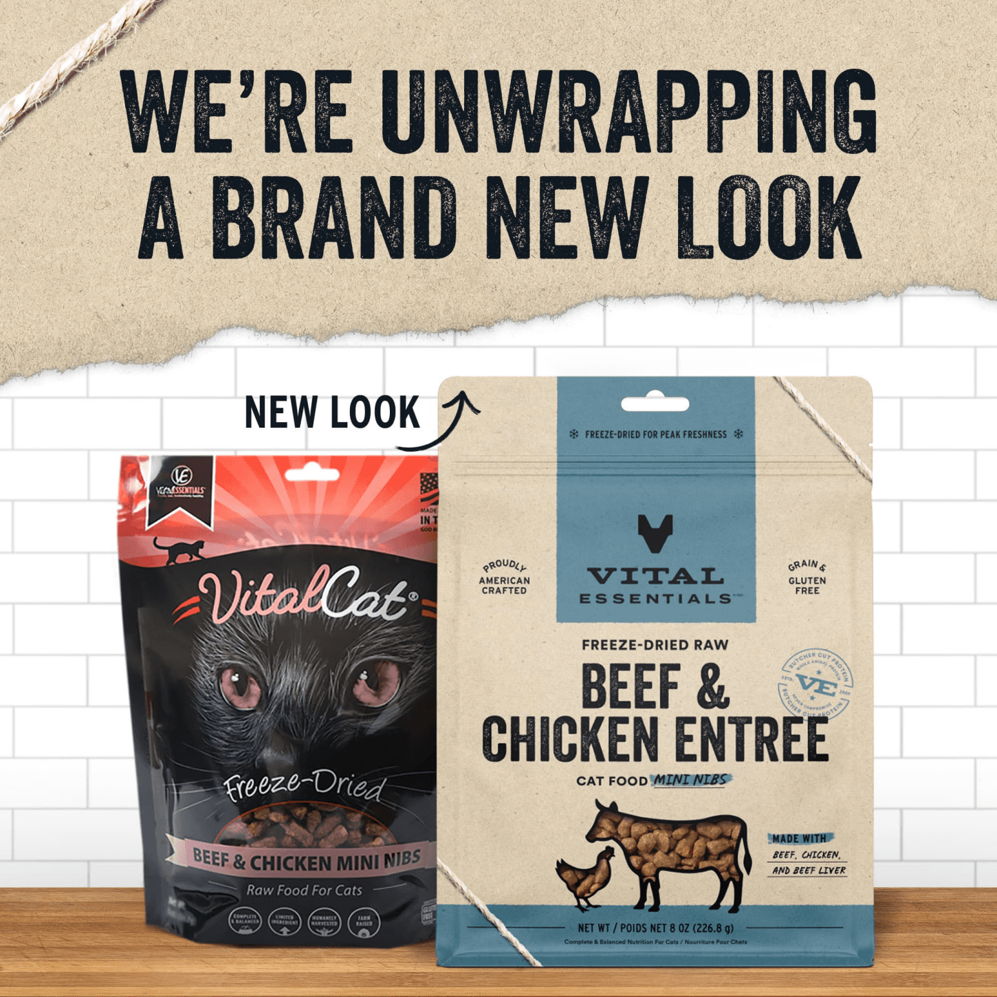 Freeze-Dried Beef & Chicken Entree Cat Food Mini Nibs