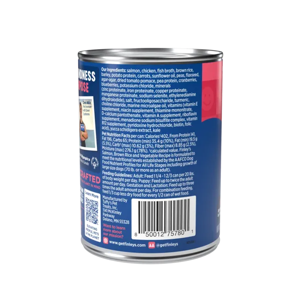 Finleys Salmon, Beef & Chicken, Brown Rice & Vegetable Wet Dog Food Variety Pa