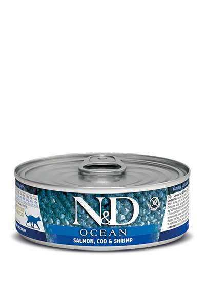 Farmina Pet Foods - Cat food - N&D Ocean feline - Salmon, Cod & Shrimp Stew
